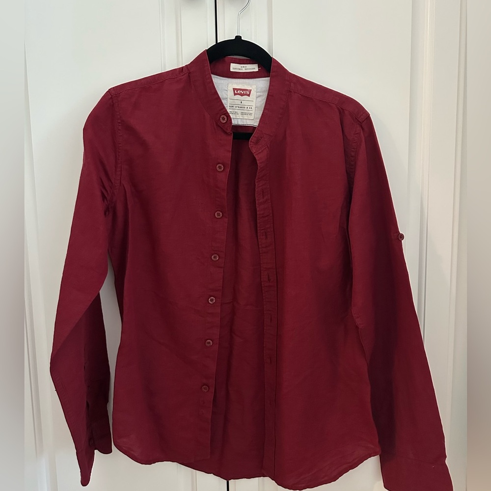 Levi's 60/40 linen cotton blend women’s S top